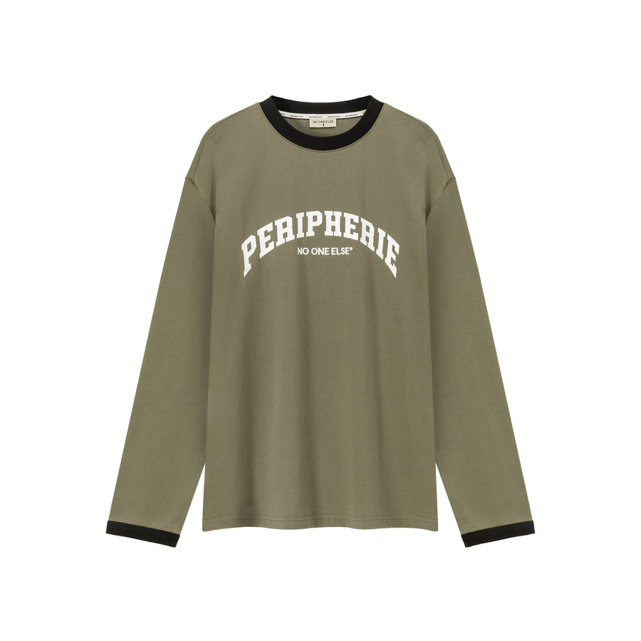 CHUU Peripherie Logo Line Color Long Sleeve T-Shirt