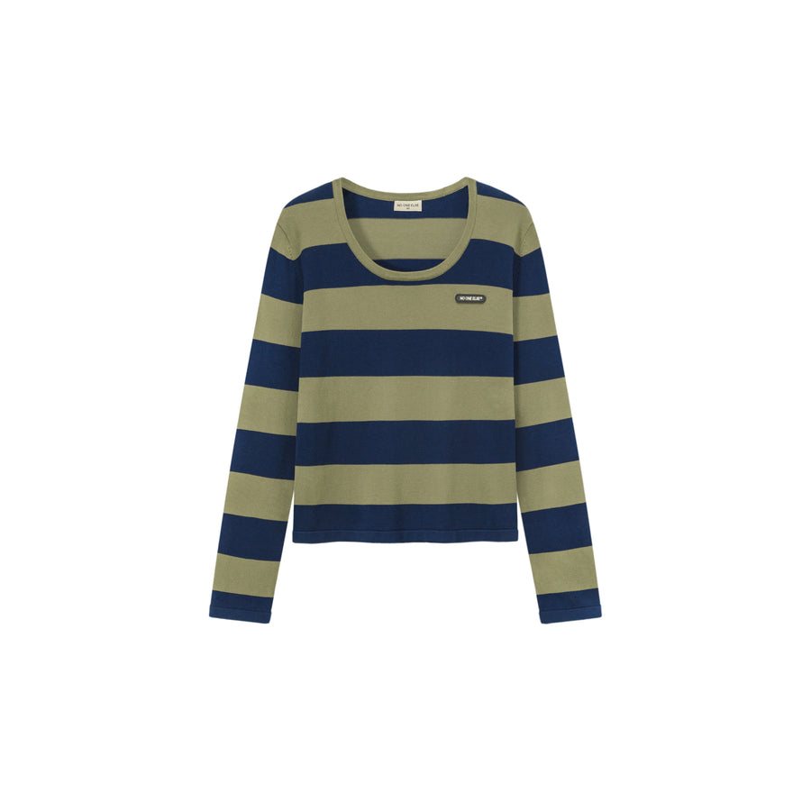 CHUU Color Stripe Knit Sweater