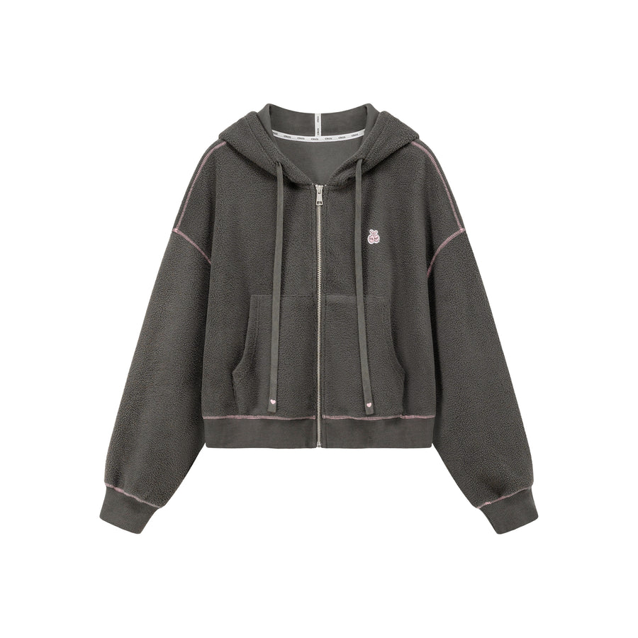 CHUU Fleece Hooded Zip-Up