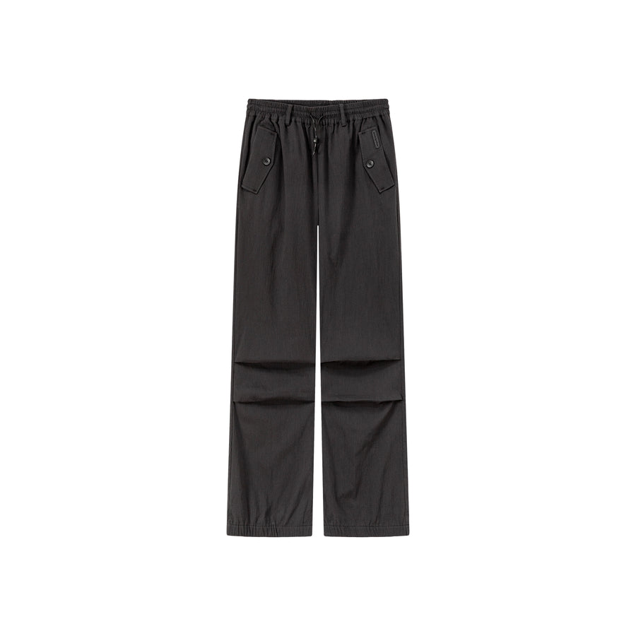 CHUU Casual High Waist Drawstring Wide Pants