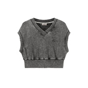 V-Neck Washed Sport Vest