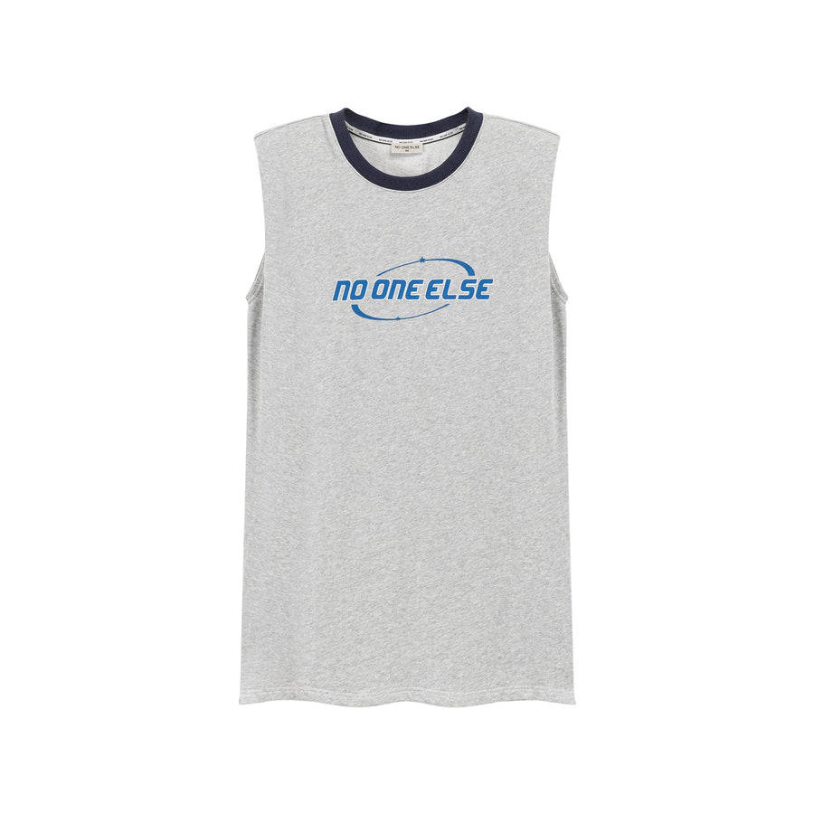 CHUU Noe Center Logo Sleeveless T-Shirt Dress