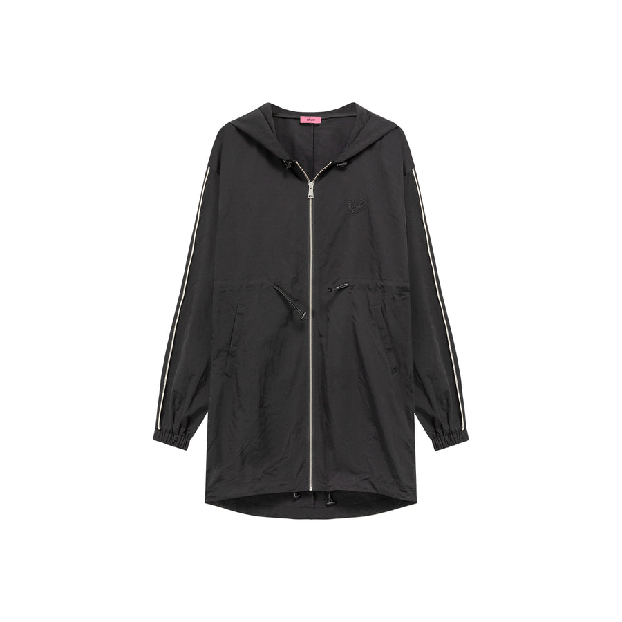 CHUU Basic Cinched String Hooded Jacket