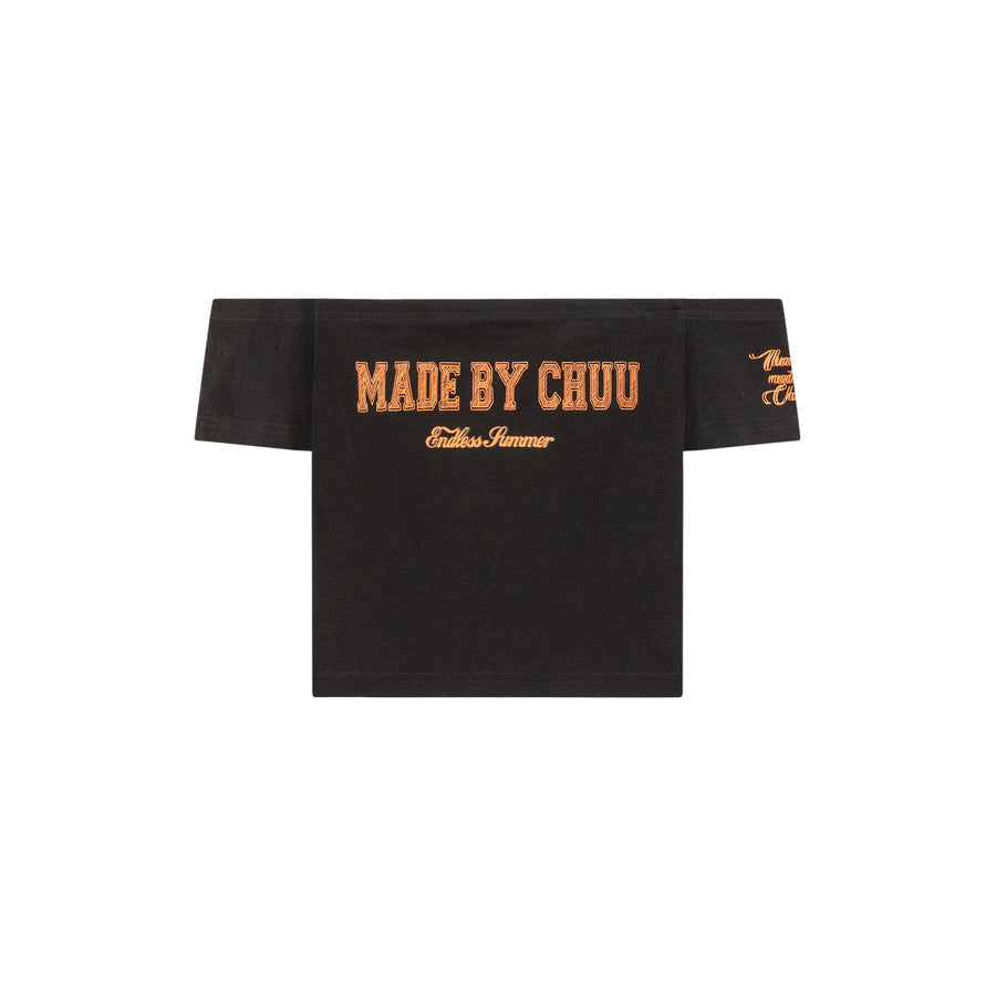 CHUU Made By Chuu Off-The-Shoulder Slim T-Shirt