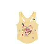 Size Doesnt Matter Color Heart Sleeveless T-Shirt