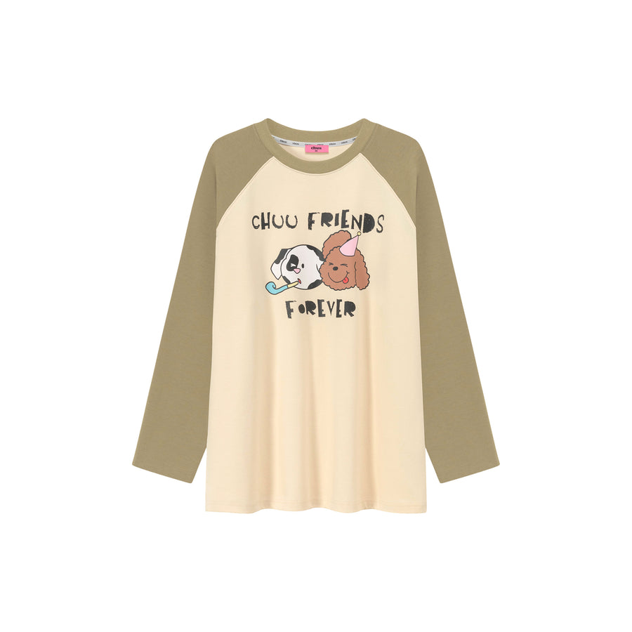 CHUU Puppy Color Scheme T-Shirt