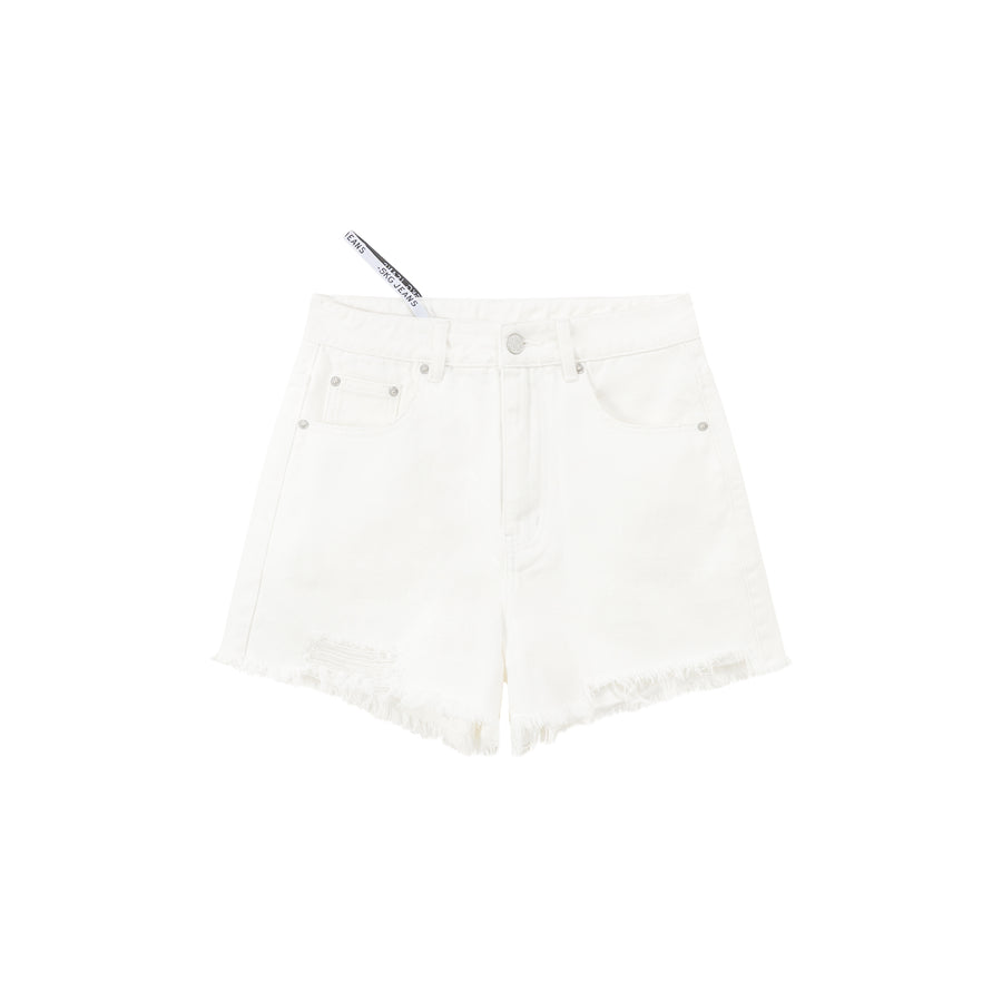 CHUU Distressed Ripped Denim Shorts