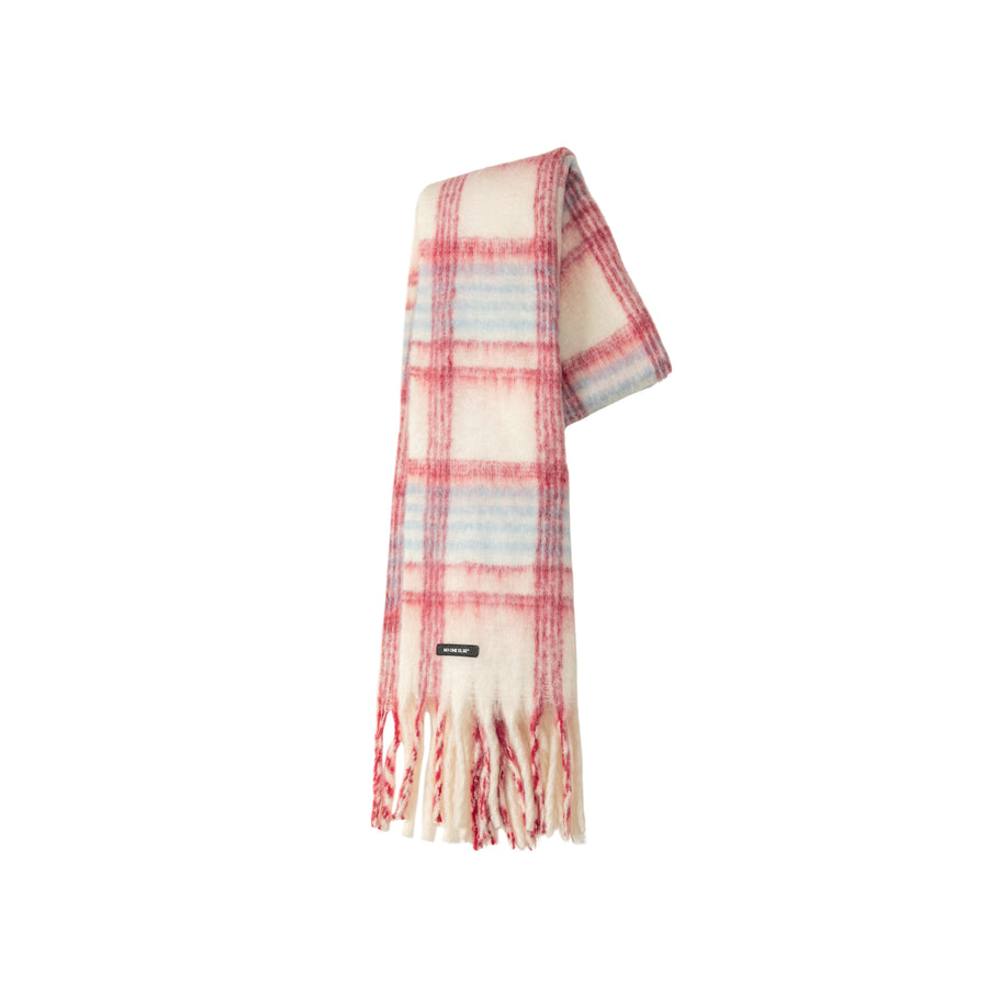 CHUU Fringe Check Muffler