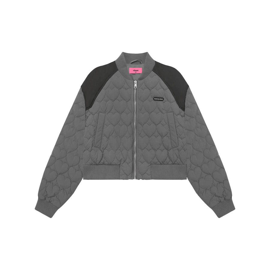 CHUU Heart Quilted Padded Jacket