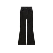 Color Slit Bootcut Pants