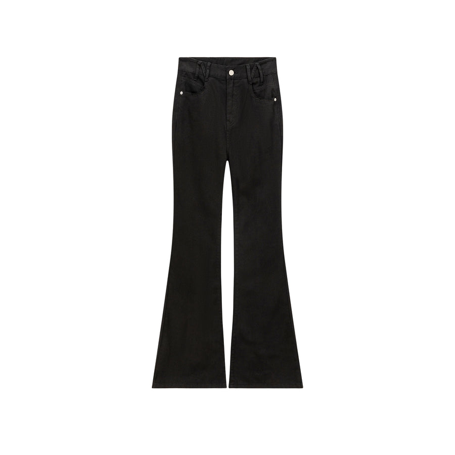 CHUU Color Slit Bootcut Pants