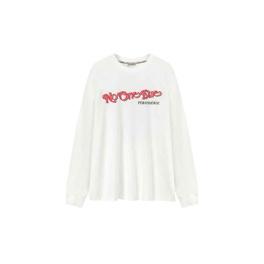 CHUU Logo Boxy Loosefit Long Sleeve T-Shirt