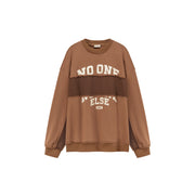 Logo Color Combination Overfit Sweatshirt