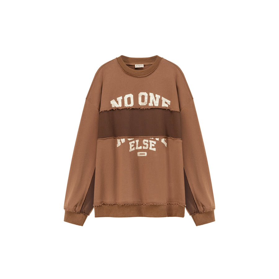 CHUU Logo Color Combination Overfit Sweatshirt