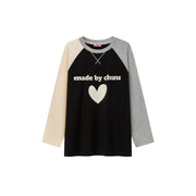 Logo Heart Color Long Sleeve T-Shirt