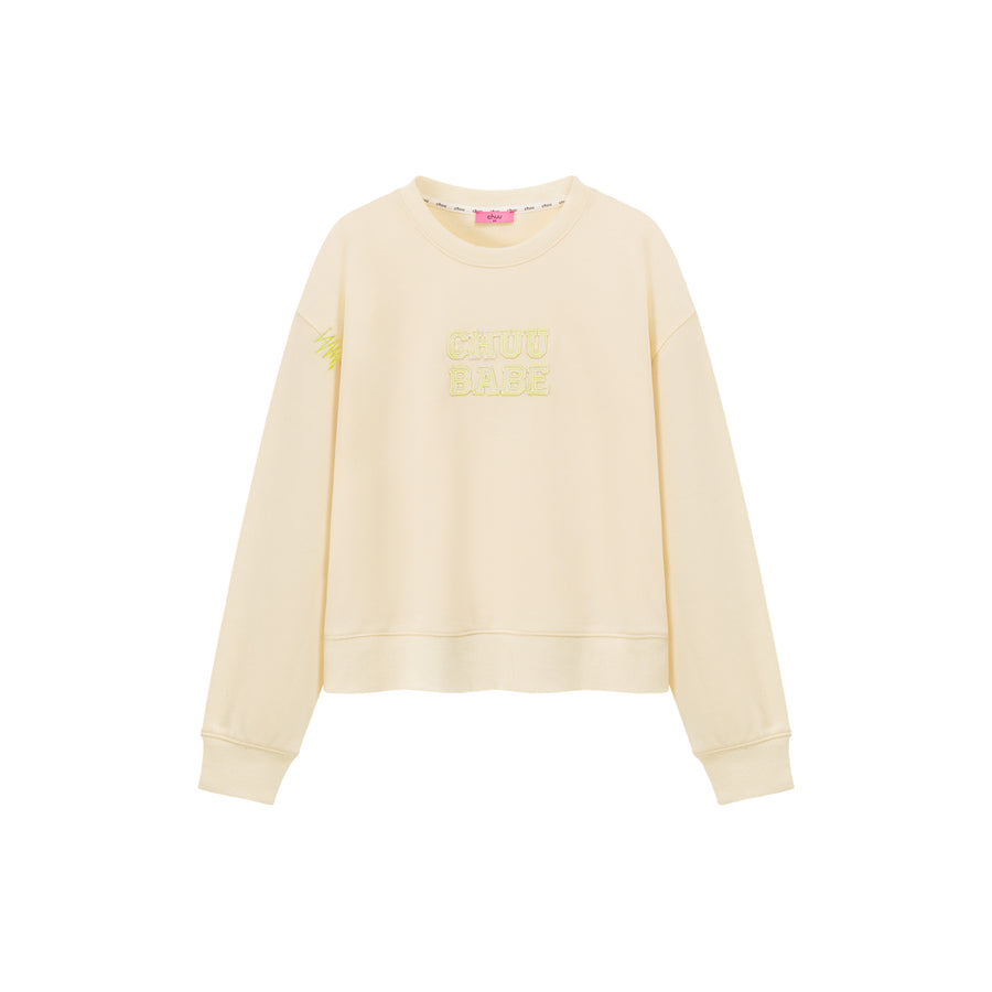 CHUU Logo Color Rouge Sweatshirt