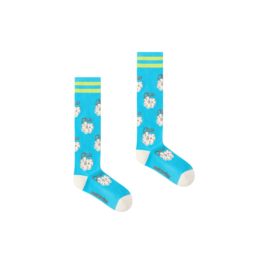 CHUU Logo Character Knee Socks