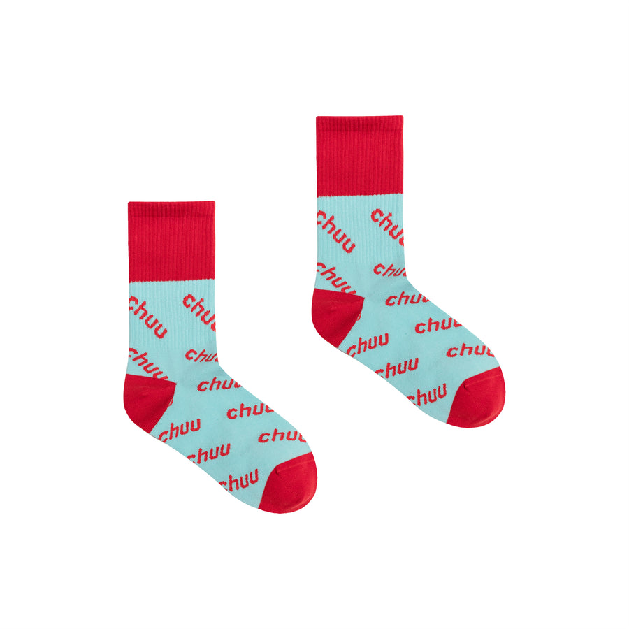 CHUU Lettering Color Ankle Socks