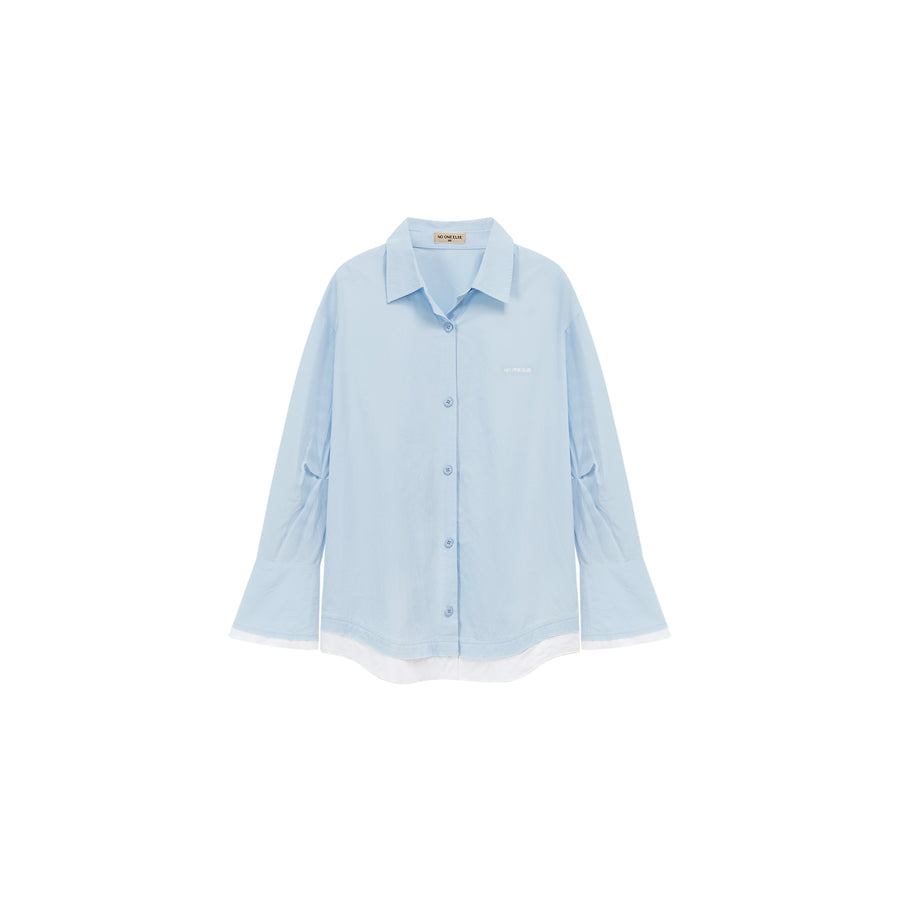 CHUU Color Matching Loose Fit Shirt