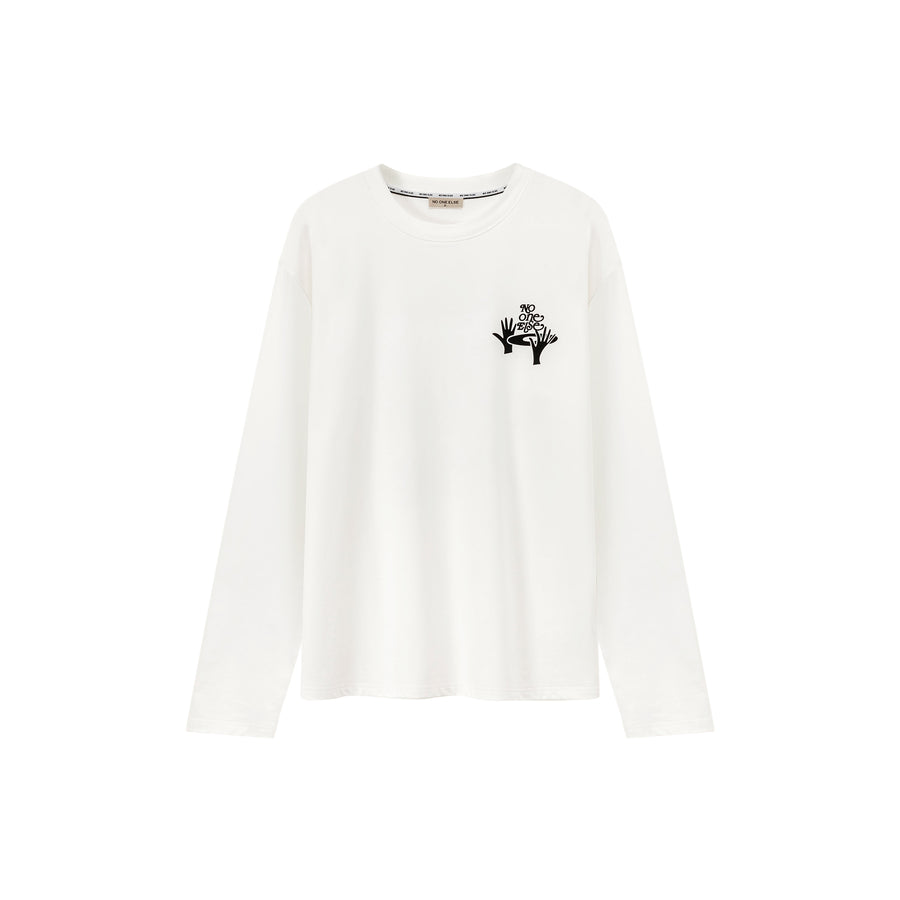 CHUU Logo Printed Boxy T-Shirt