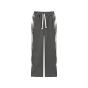 Elastic Waist Wide Sporty Pants