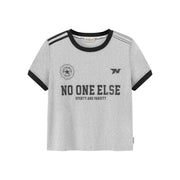 Noe Lettering Sporty Colorblocked Short Sleeve T-Shirt