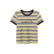 Noe Center Color Striped Short Sleeve T-Shirt