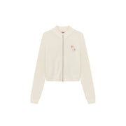 Color Puppy Logo Zip-Up Cardigan