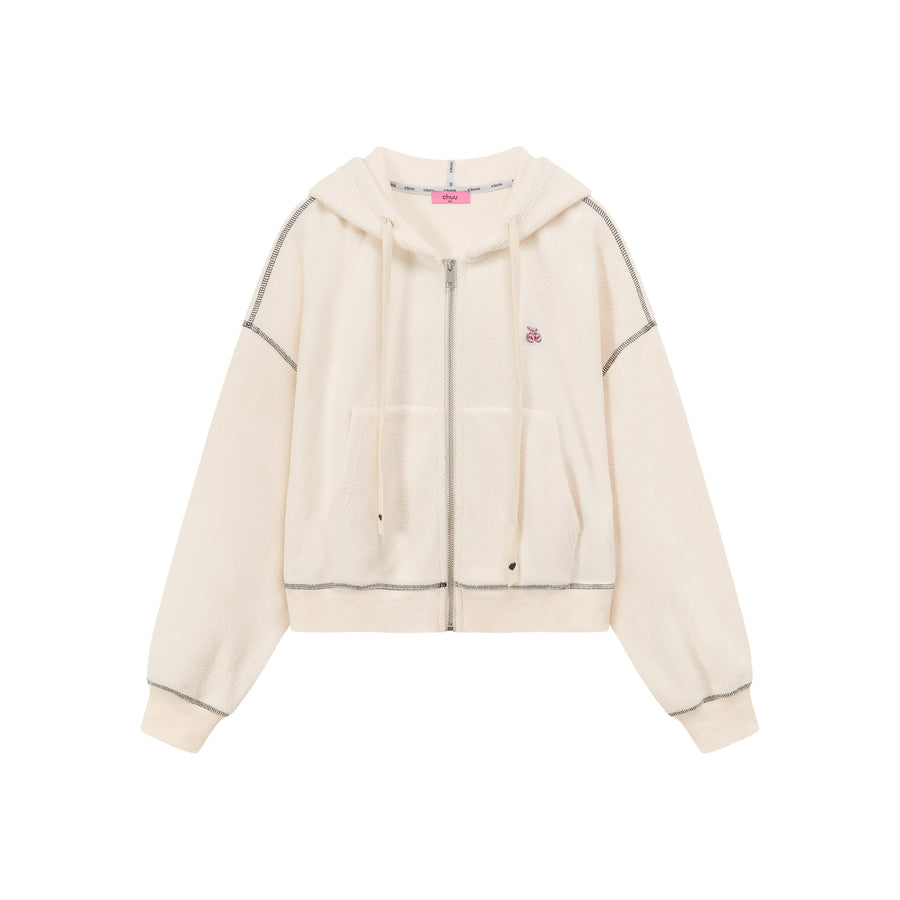 CHUU Fleece Hooded Zip-Up