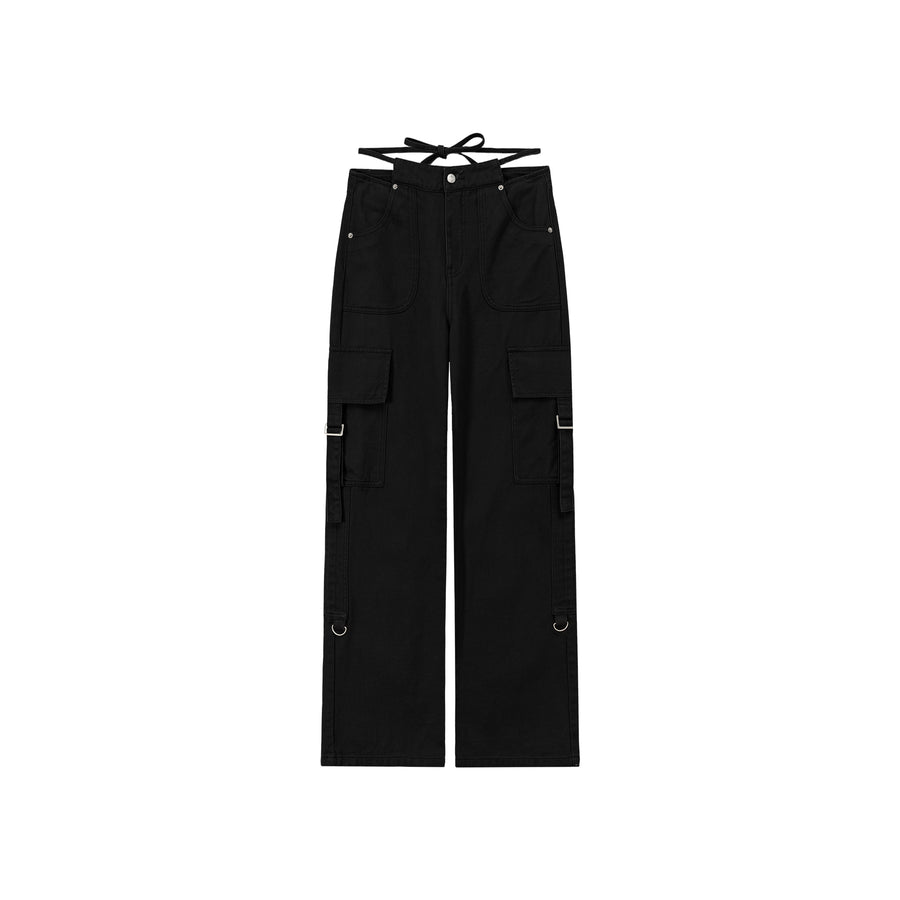 CHUU Pocket Straps Cargo Wide Pants