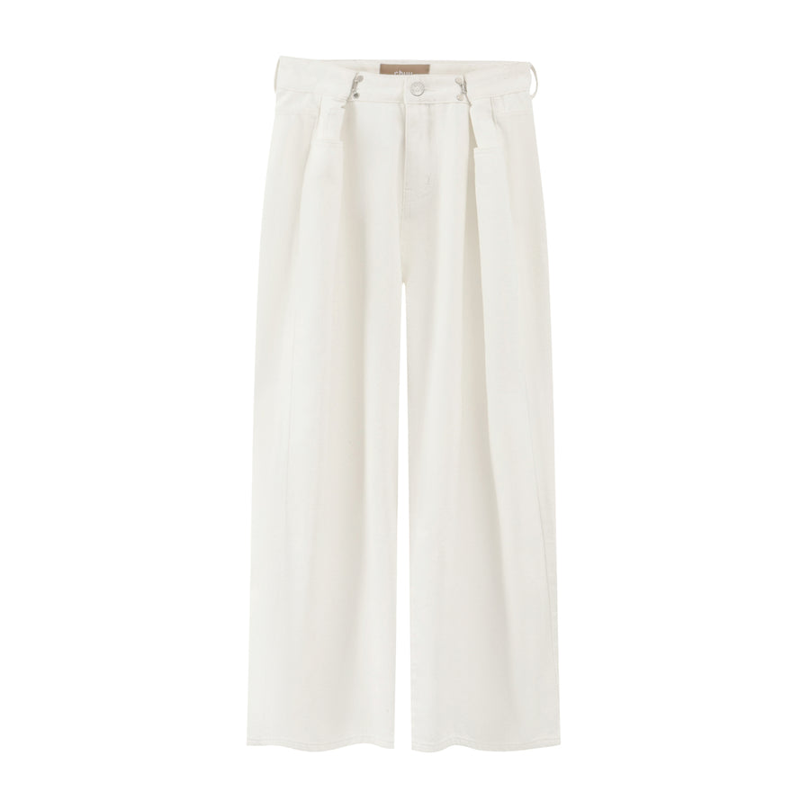 CHUU Summer Adjustable High Waist Wide Leg Pants