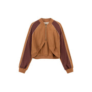 Raglan Sleeve Color Contrast Field Jacket