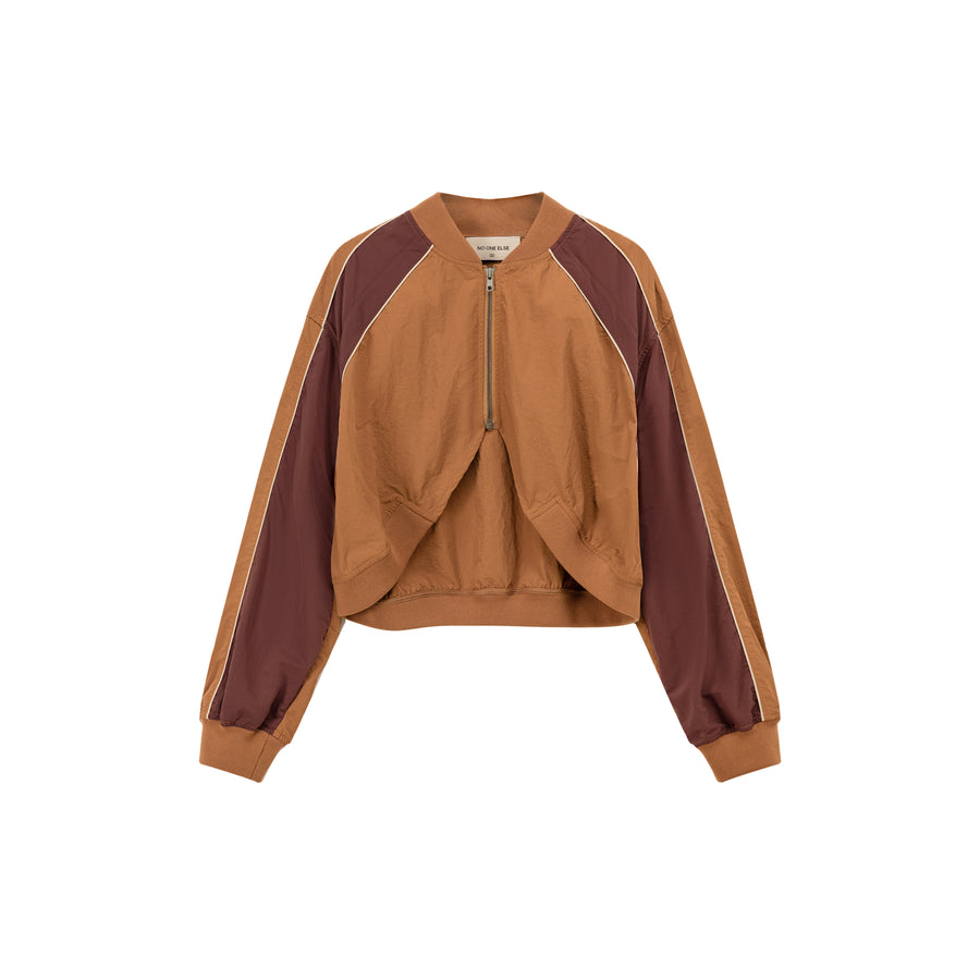 CHUU Raglan Sleeve Color Contrast Field Jacket