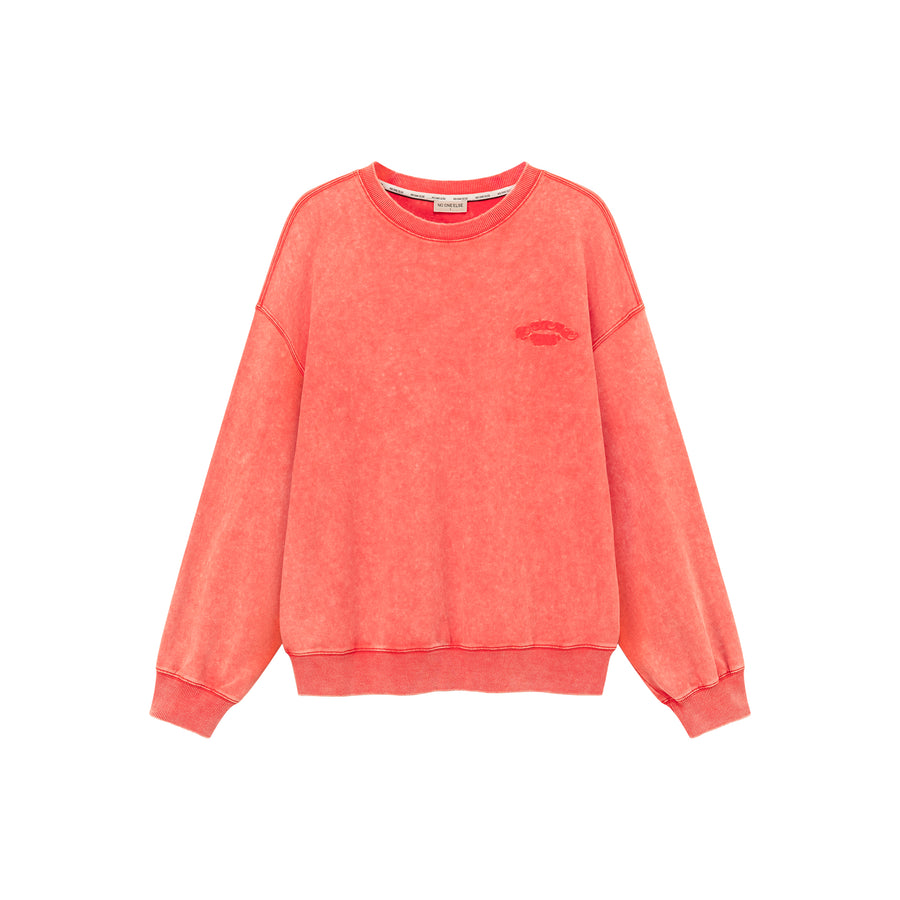 CHUU Basic Embroidery Overfit Sweatshirt