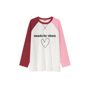 Logo Heart Color Long Sleeve T-Shirt