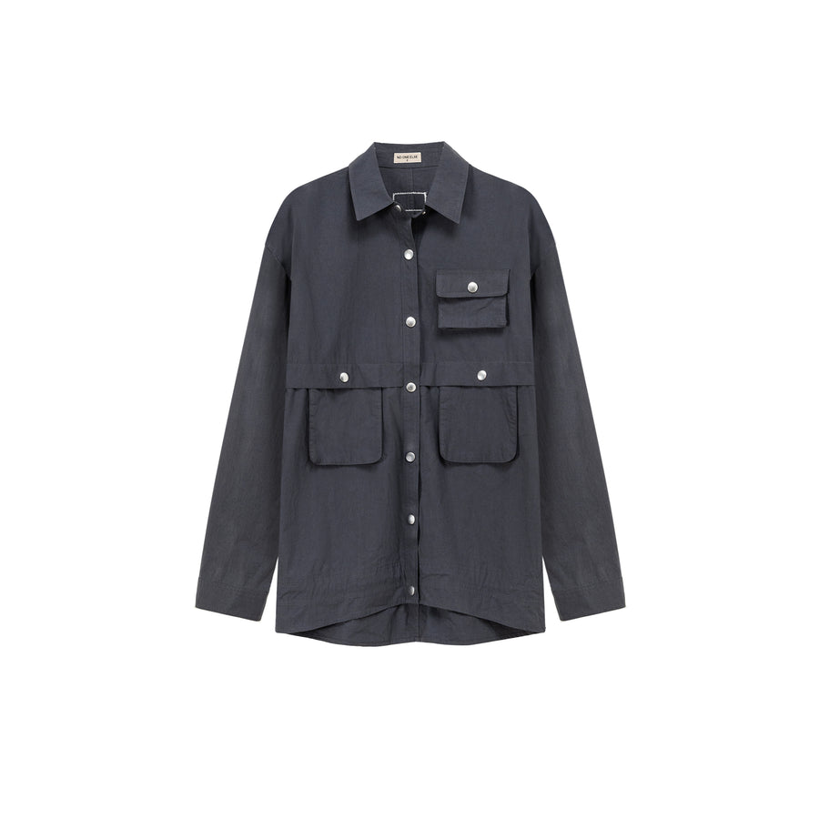 CHUU Colo Multi-Pocket Boxy Shirt Jacket