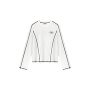 Logo Stitch Cotton Long Sleeve T-Shirt