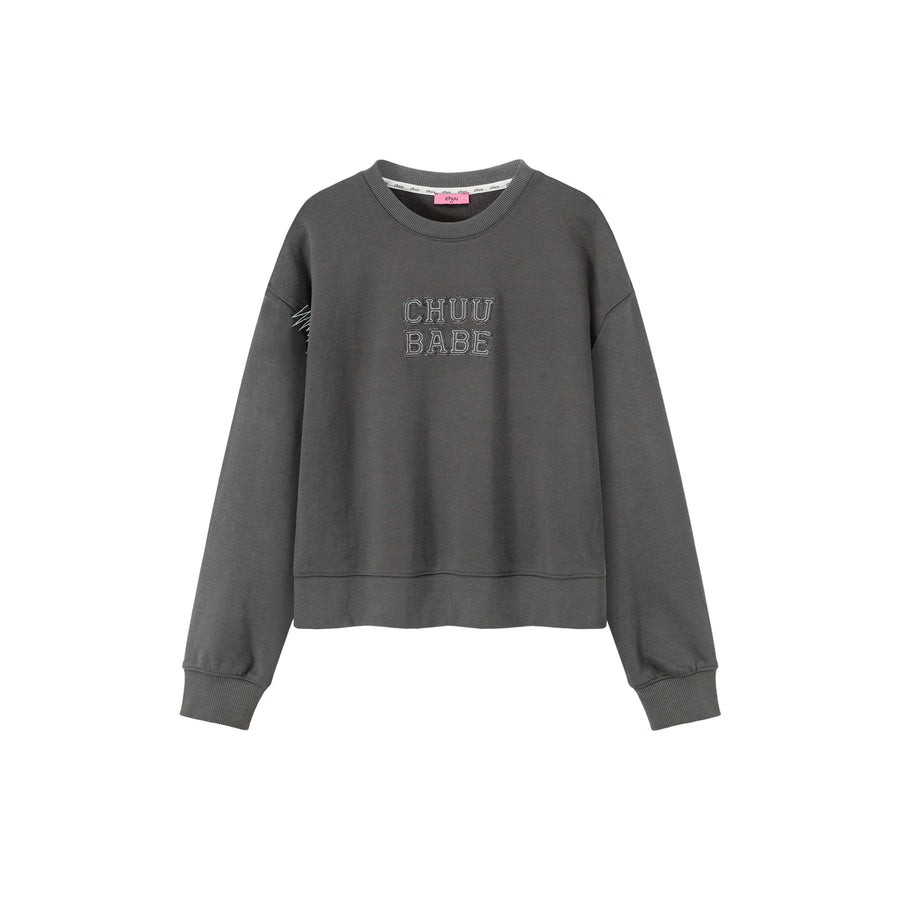 CHUU Logo Color Rouge Sweatshirt