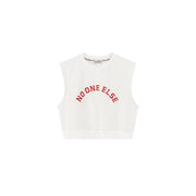 Noe Logo Cropped Sleeveless Sweatshirt