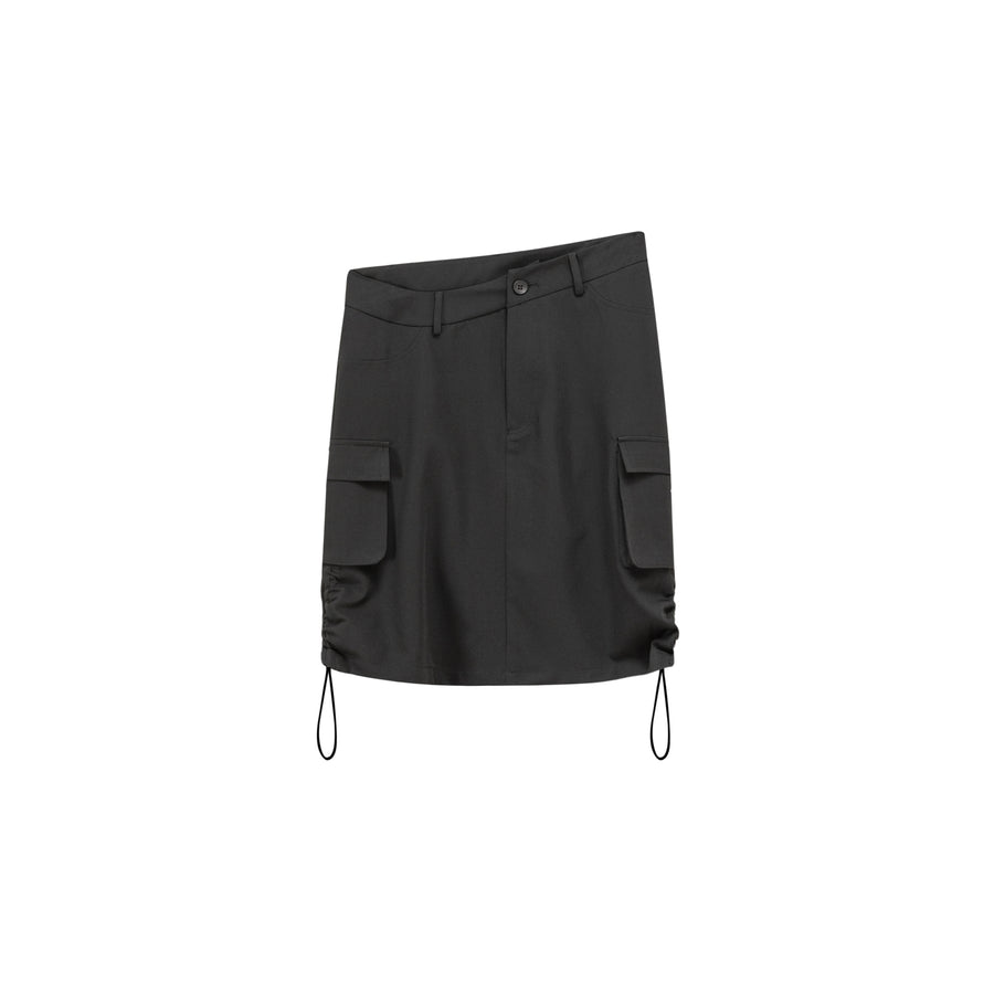 CHUU String Shirrring Daily Pocket Knee Length Skirt