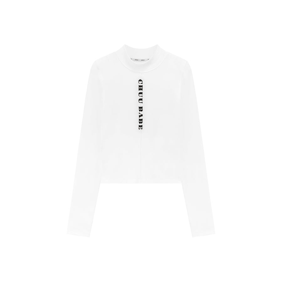 CHUU Basic Vertical Logo Lettering T-Shirt