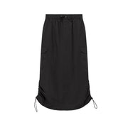 Elastic Waist String Shirring Skirt