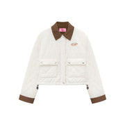 Color Heart Quilted Jacket