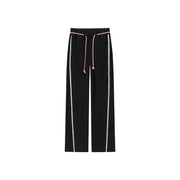 String Wide Sporty Pants