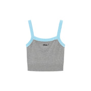 Line Color Scheme Sleeveless Crop Top