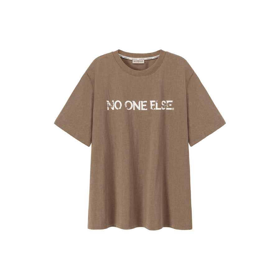 CHUU Logo Cotton Boxy T-Shirt