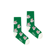 Colored Rabbit Printed High Socks