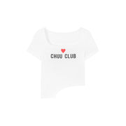 Square Neck Chuu Club Unbalanced T-Shirt