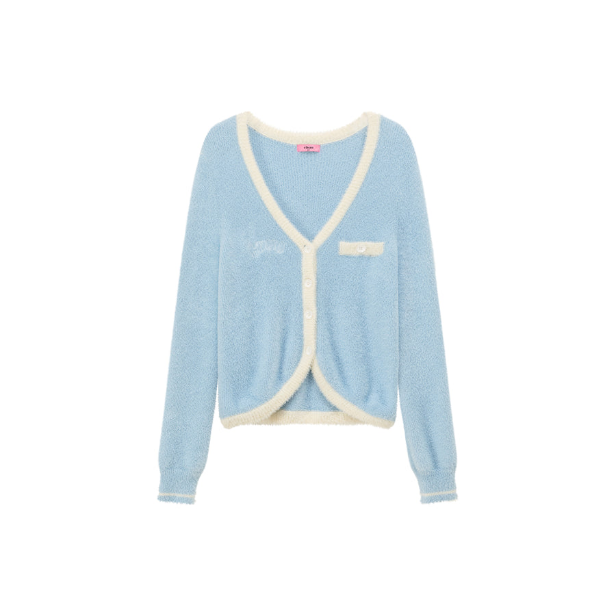 CHUU Color Lined Knit Cardigan