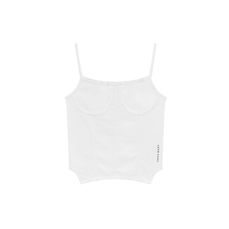 CHUU Color Bustier Slim Sleeveless Top